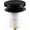 Matte Black Cover*1, variant on ABCISI 1 Pack 5/16'' Thread Studs Bathtub Drain Stopper, Universal Bathtub Pop up Drain Stopper, Bathroom Tub Drain Stopper 5/16'' Thread for Most Bathtubs Stopper (Chrome Cover)