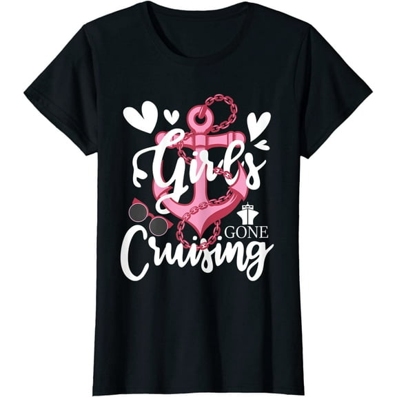 Girls Gone Cruising Cruise Ship Lover Cruiser Grils Trip T-Shirt