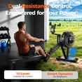 thumbnail image 3 of YOSUDA R2 Air Rowing Machine for Home Use with Self-Powered Monitor, 53.7" Slide Rail, Professional Adjustable Air Resistance Rower,  Ergonomic Comfort Seat & Easy Vertical Storage, 3 of 11