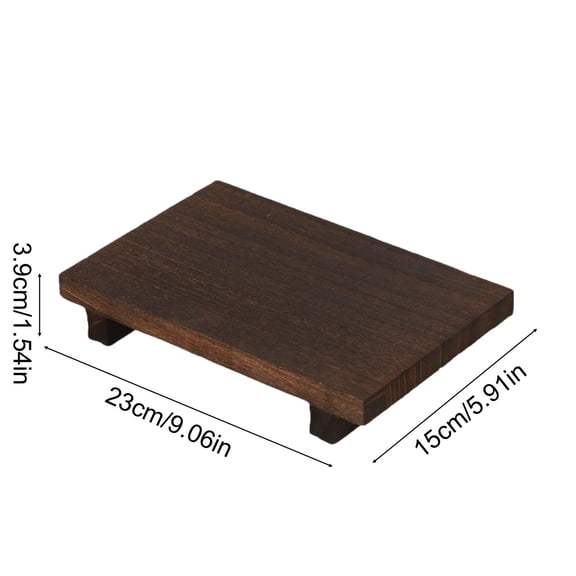 Cheapark Rustic Wood Stand Bracket Rectangular Base Display Rack Stable Support Wooden Frame For Farmhouse Kitchen Home Countertop Daily Household Item Display Decoration Rack Gift