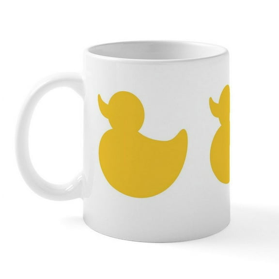 CafePress - Duck Duck Gray Duck Mug - 11 oz Ceramic Mug - Novelty Coffee Tea Cup