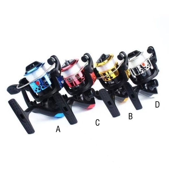 Fishing Spinning Reel Foldable Gear Ratio 5.1:1 River Wheel Freshwater Saltwater Baitcasting Line Roller Wheel Fish Tackle Tools Blue