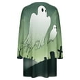 thumbnail image 5 of Halloween TIMIFIS Mode Automnale pour Femmes Robes d'Automne pour Femmes Grande Taille Col Rond Imprimé d'Halloween Manches Longues Robe Ample Robes de Retour à la Maison, 5 of 5