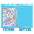 thumbnail image 5 of 100 Piezas Bolsas HolográFicas Resellables, Bolsa de Mylar una Prueba de Olores con Ventana Transparente para Almacenamiento de Alimentos Recuerdo de Fiesta Negocios, 5 of 5