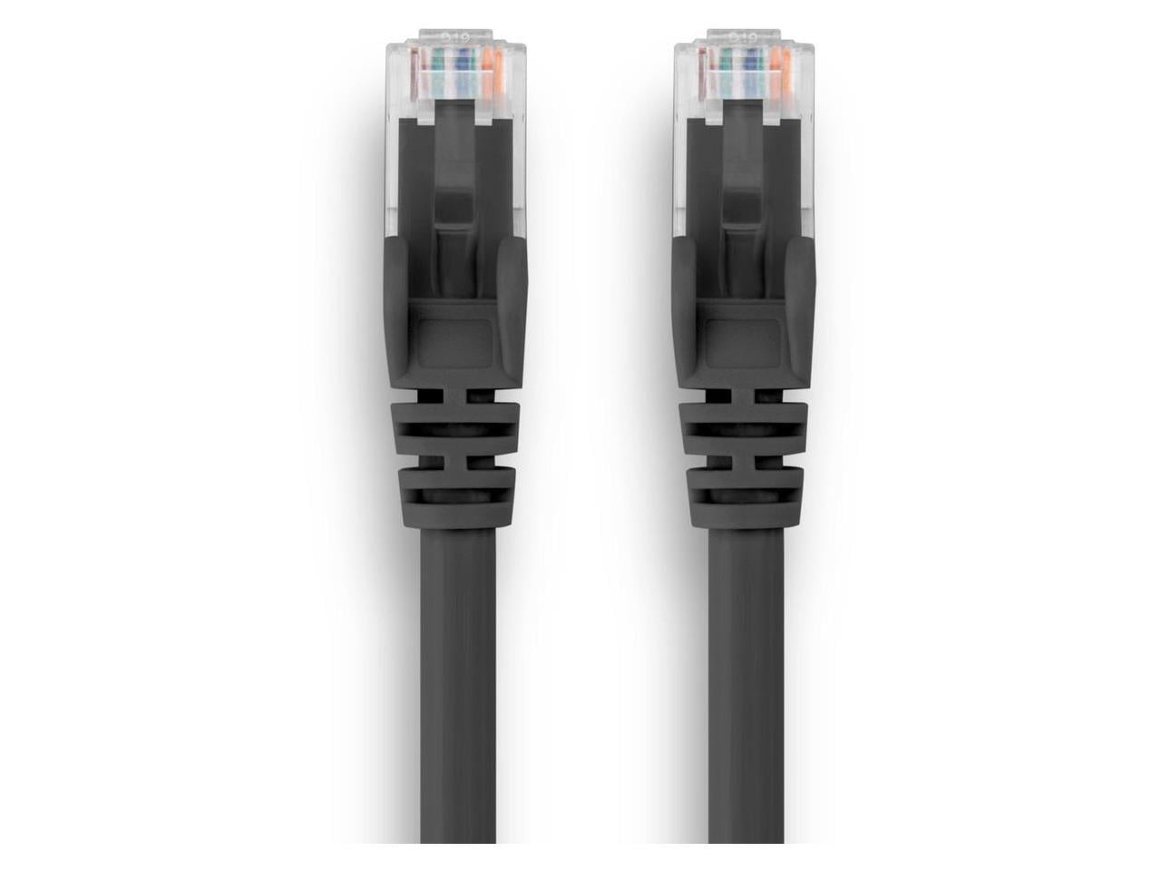 Rocstor 100ft Cat.6 Snagless UTP Network Patch Cable Black Y10C468BK