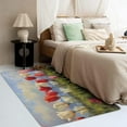 thumbnail image 3 of Flower Area Rugs for Bedroom Living Room - 6x9 ft - Plant Carpet for Home Decor - Plant Patterned Decorative Indoor Large Rug - Washable & Soft & Non Slip & Low Pile (ZL&061), 3 of 6