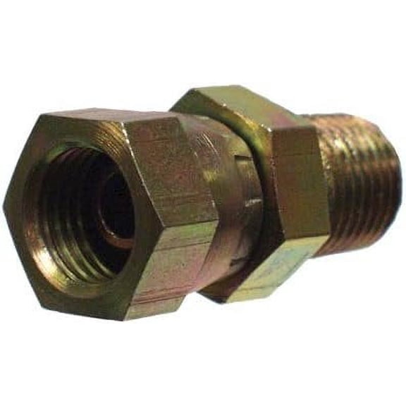 Apache Straight Swivel Adapter - 1/2in. F NPSM x 1/2in. M NPTF