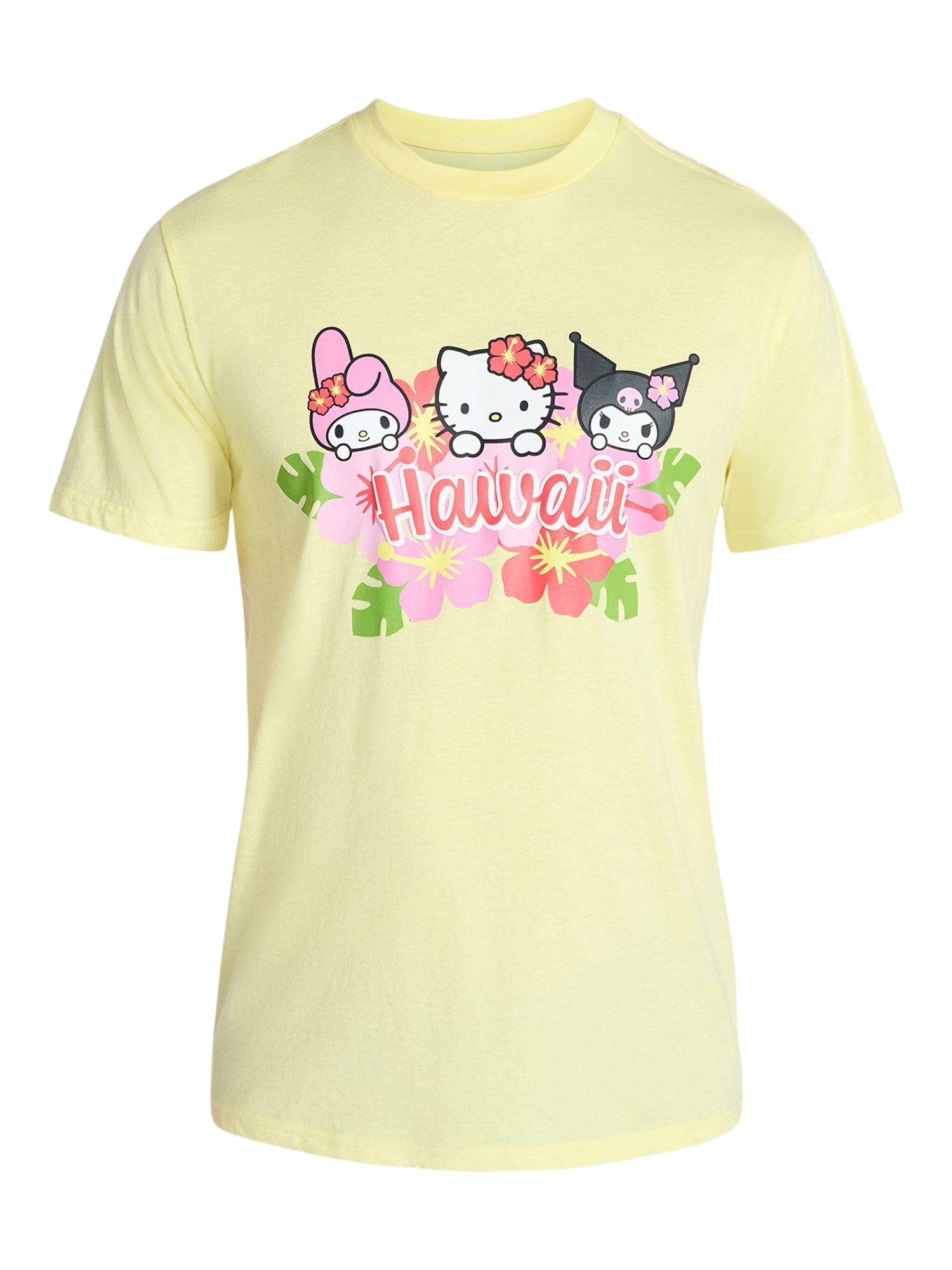 Hello Kitty x Hawaii Men's and Big Men's Graphic Tee, Sizes XS-3XL