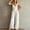White, variant on Morttic Women's Fashion Solid Color Ruffle Strap Wide Leg Jumpsuit – V-Neck Front Zipper Side Pockets Summer Beach One Piece Fuchsia,S