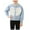 #0121-Blue, variant on Cowsor Girls Heart Bow Pearl Button Cardigan Long Sleeve Knit Open Front Top Cute Spring Fall Wear for 1-8 Years Old Daily Use