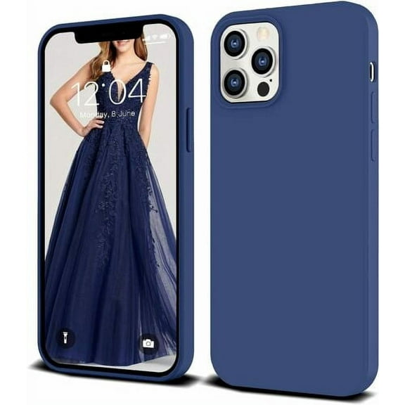 IceSword iPhone 12 and 12 Pro Thin Shockproof Case Premium Cover Navy Blue 6.1"