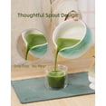 thumbnail image 4 of Matcha Whisk Set  6pcs Includes Ceramic Bowl And Chasen Holder Scoop 304 Stainless Sifter & Tea Mat Kit For Ceremony Blue, 4 of 8