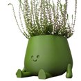 thumbnail image 1 of Pequeña Plantilla Cactus Planta Dibujos Animados Divertidos Con Orificio Drenaje para Plantas Interior (apoyo), 1 of 8