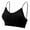 Black, variant on LAVA Cropped Tank Tops for Women V Neck Cami Bralettes Padded Bra Seamless Sleeping Bra (Black, L)