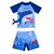 thumbnail image 3 of Traje de Baño Shorts Set Niños Manga Corta Protector Solar Traje de Baño Baby Diving Surfing Rash Guard Upf Ropa de Playa Protectora, 3 of 4