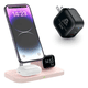 thumbnail image 1 of Kit Cargador Inalámbrico 3 en 1 Mr. Gadgets 15W + Cubo 35W USB-C, carga simultánea iPhone MagSafe, AirPods y Apple Watch, diseño elegante y compacto, ideal para hogar, oficina y viajes Rosa, 1 of 10