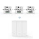 thumbnail image 2 of 3-Piece Wireless Light Wall Switch RF 433Mhz Relay Receiver with 1 3-Way Panel Switch LED Remote Control, Compatible with LED Lights, 2 of 5