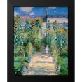 thumbnail image 2 of Monet, Claude 15x18 Black Modern Framed Museum Art Print Titled - The Artists Garden At Vetheuil 1881, 2 of 5