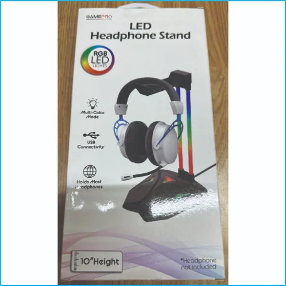 RHEA- Game Pro 10” Led Headphone Stand With Usb Connectivity