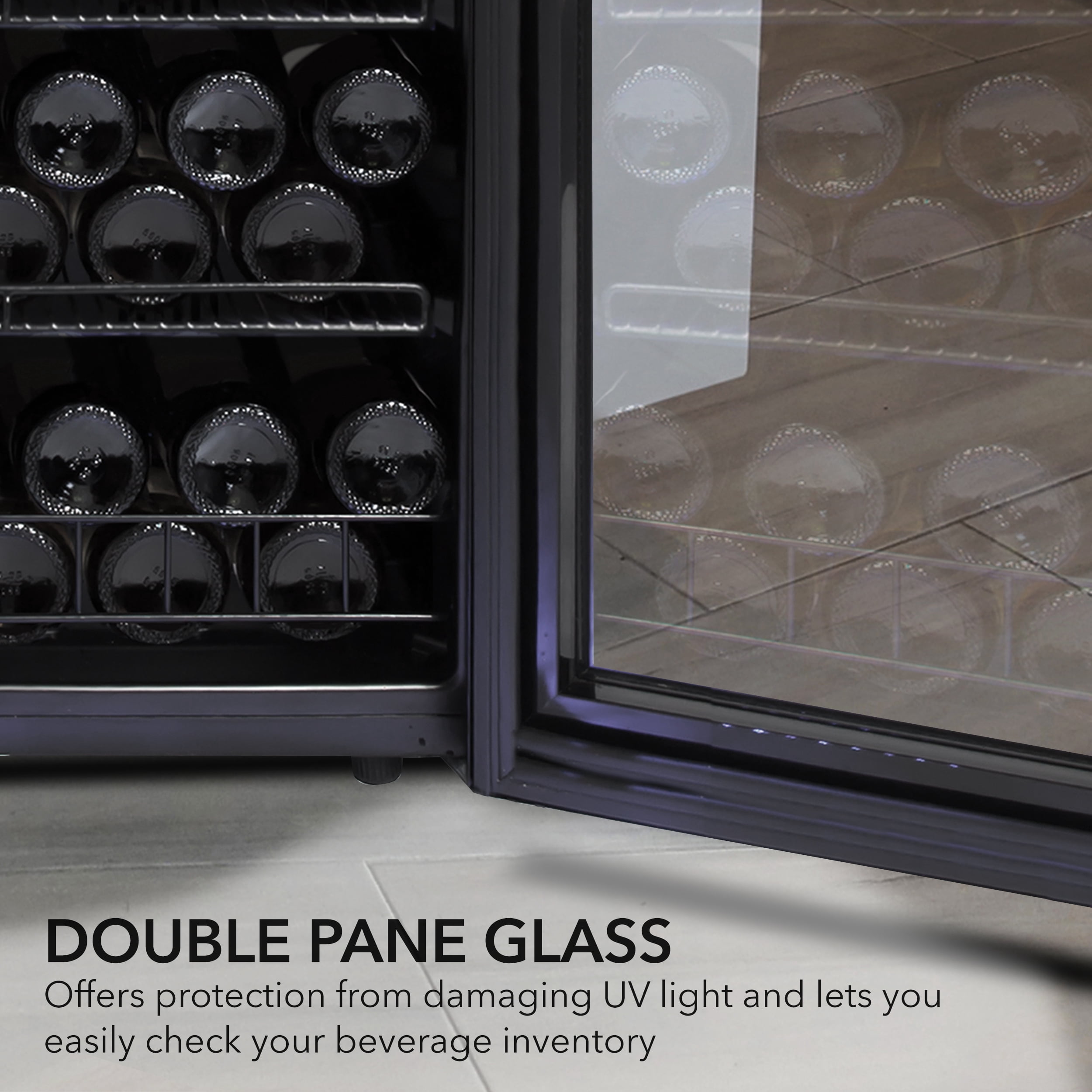 Freestanding 124 Bottle Wine Refrigerator