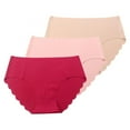thumbnail image 3 of KOERIM Women Soft Seamless Panties Underwear Scalloped Trim Bikini Panty Breathable Hipster Stretch Underpants, 3 of 5