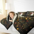thumbnail image 4 of Feelyou Teens Snowman Full Size Comforter Sets, Jungle Squirrel Animal Bedding Comforter Set, Christmas Tree Reversible Bedding Sets, Ultra Soft Home Decor, 3-Piece, 4 of 8