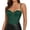 A1 Dark Green, variant on Women's Floral Lace Corset Top Sheer Mesh Bustier Scalloped Cup Spaghetti Strap Vintage Shapewear Bodice Black L