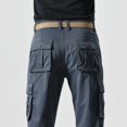 thumbnail image 6 of WIZUTIZ Men's Straight Leg Cargo Work Pants Multi Large Side Pockets Reinforced Trousers For Work Hiking Camping Travel Outdoor Daily Casual, 6 of 6