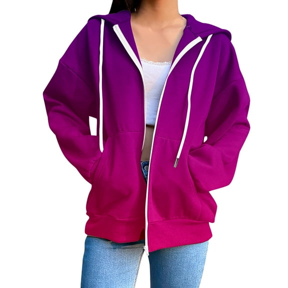 FEIFLY Women's Sweatshirt Long Sleeve Pullover Graphic Print Casual Sports Gradient Print Active Streetwear Hoodie Sweatshirt Tops Holiday Streetwear