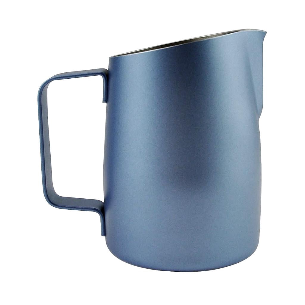 Fiocias Milk Frothing Steam Pitcher 700ml Metal Espresso Latte Art Coffee Gray 700ml Gray