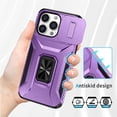 thumbnail image 4 of Funda para GANGXUN iPhone 13 Pro Max - Soporte metálico, Función magnética, Morado, 4 of 5