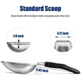 thumbnail image 6 of OAZOUF Cat Litter Scoop: Metal Kitty Litter Scoop with Reinforced Comfortable Handle, Double Mesh Design, Heavy Duty, Durable, Poop Sifting, for Litter Box, Black (Standard), 6 of 10