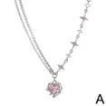 thumbnail image 1 of Wbxfbo Collier d'Amour Pendentif Collier pour Femmes Mode design Créatif Chaîne de Clavicule, 1 of 7