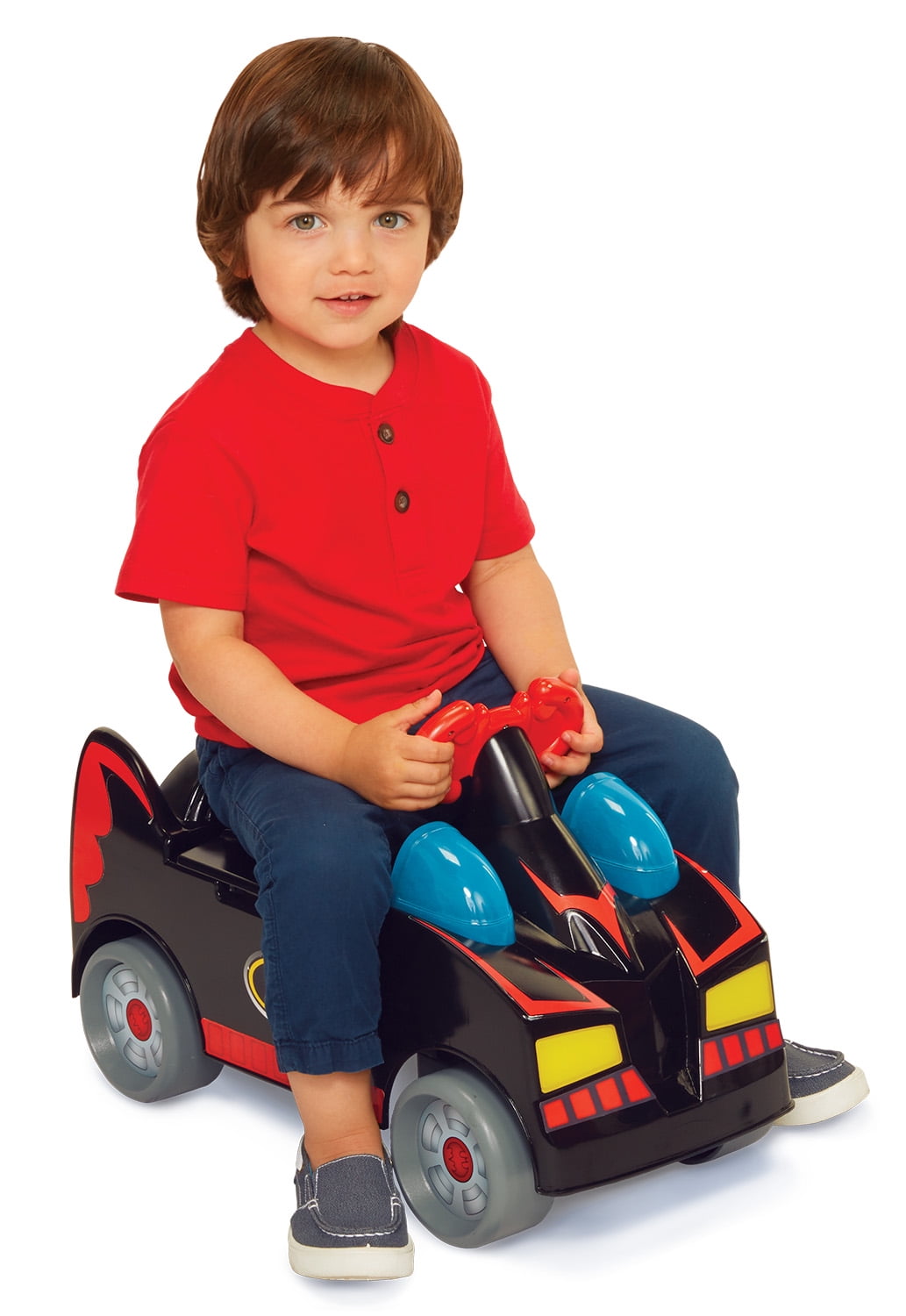 Fisher Price Little People Batman Wheelies Ride-on Includes Two Mini Cars
