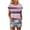 #120-Floral, variant on Staron Women Summer Tops Dressy Casual Crew Neck Raglan Short Sleeve Tunic Dressy Blouses Striped Color Block Basic Business Tees Shirts Hot Pink M