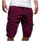 thumbnail image 2 of Pantalones deportivos largos para hombre, de color puro, informales, holgados, con cordón, de algodón, 2 of 6