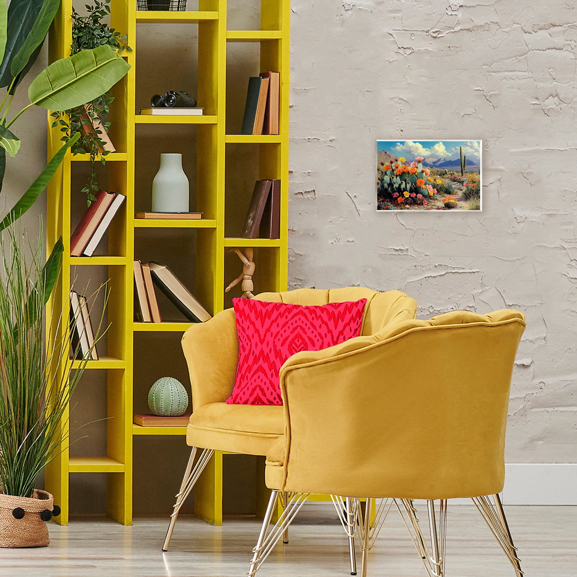 Stupell Industries Vibrant Cacti in Desert Wall Plaque Art, design by Franklyn Gregory