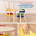 thumbnail image 6 of ECR4Kids Bentwood Table and Curved Back Chair Set, Kids Furniture, Assorted, 5-Piece, 6 of 10