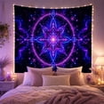 thumbnail image 2 of Intricate Mandala in Cosmic Nebula Scene, Mystical Psychedelic for Space Lovers, Celestial Wall Art, Housewarming Gift, Tapestry Wall Hanging for Dorm and Living Room, 2 of 7