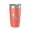 Coral, variant on Avalanche Lake Map Tumbler Travel Mug Insulated Laser Engraved Coffee Cup Montana 20 oz Purple