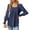 Navy Blue, variant on Women's Square Neck Puff Sleeve Blouse - Pleated Front Casual Top - Rayon/Polyester/Spandex - S-XXL - Work/Date/Night Out