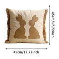 thumbnail image 2 of Easter Embroidery Decorative Pillow Cover Farmhouse Holiday for Spring Home, 2 of 5