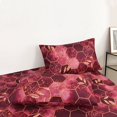 thumbnail image 4 of Luxury Red 3pcs Bedding Comforter Set with Pillow Case SIngle Full Size Bed Linen Duvet Cover Set Queen/King Double Single Bed, 4 of 7