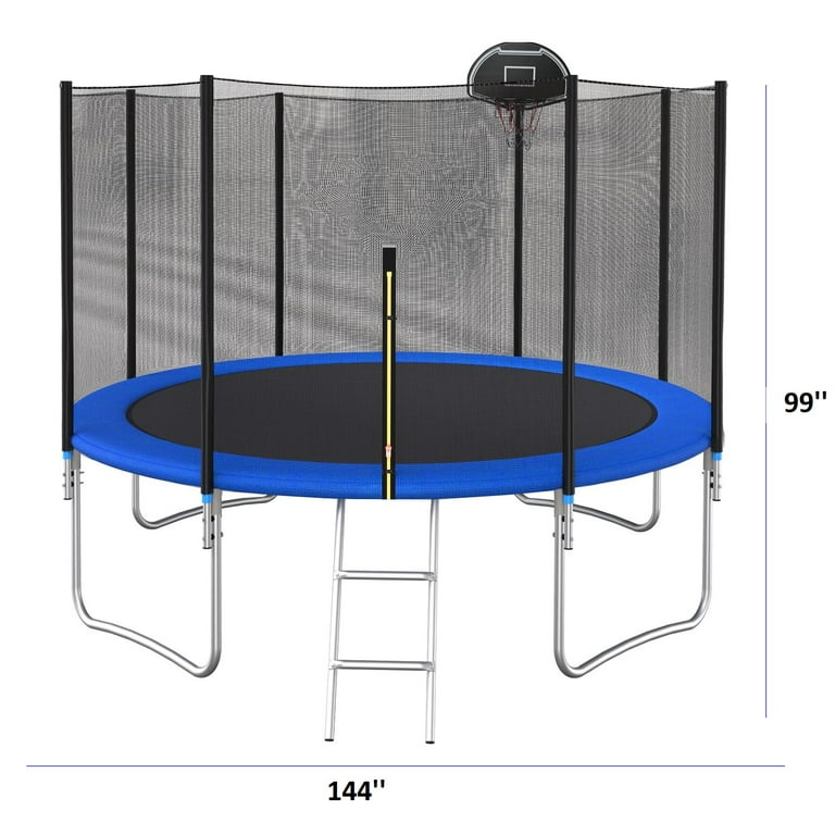 FUNAP Trampoline 12 Ft Trampoline for Kids and Adults Outdoor