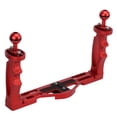 thumbnail image 1 of QIILU Dual Handles Tray Stabilizer Bracket,Dual Handheld Tray Stabilizer Rig Diving Underwater DSLR Camera Housings Tray For, 1 of 8