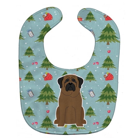 Christmas Bullmastiff Baby Bib