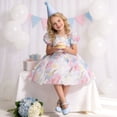 thumbnail image 2 of DREAM PAIRS Girls Mary Jane Low Heel Dress Shoes Flower Party Wedding Pumps for Little and Big Kids, 2 of 6