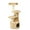 Beige, variant on TRIXIE Oveido Plush & Sisal 3-Level 41.3" Cat Tree with Scratching Posts & Condo, Dark Gray