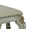 thumbnail image 3 of Leatherette Button Tufted Wooden Side Chairs, Set of 2,White and Brown, 3 of 3