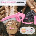 thumbnail image 2 of YAHHU 6 inch Mini Chainsaw Set with Oiler System & 21V Battery, Cordless Electric Chainsaw, Pink,New, 2 of 6